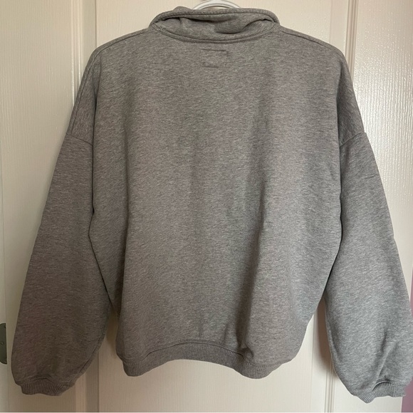 Grey American Eagle Polo Sweatshirt - Picture 5 of 6